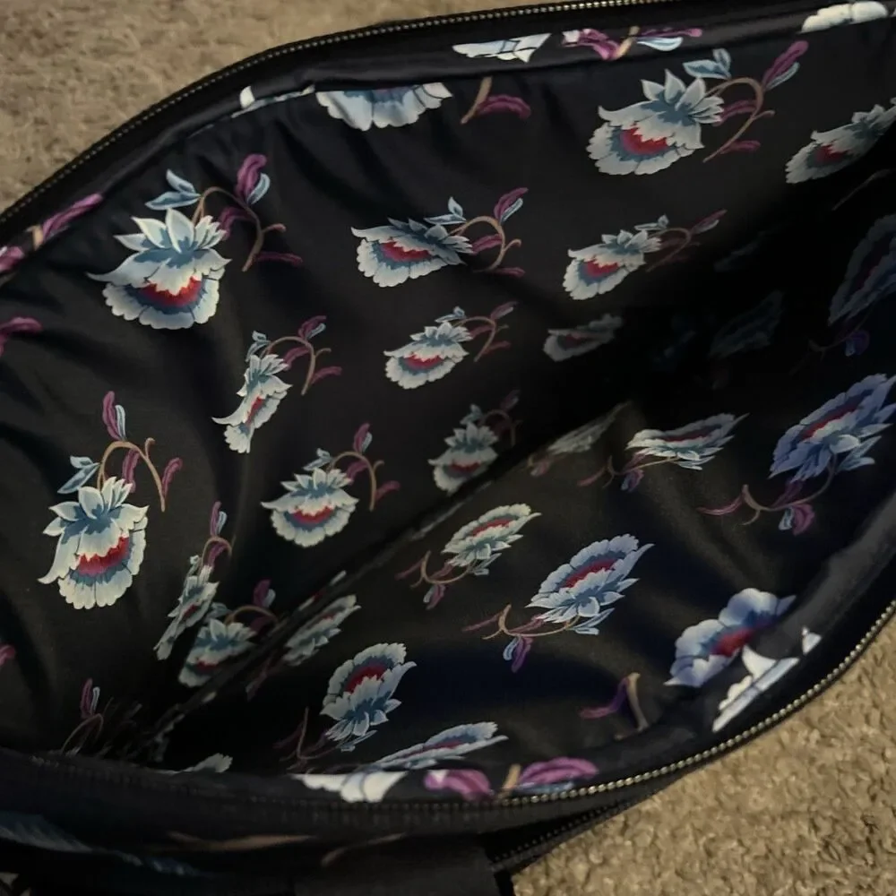 Vera Bradley Laptop Bag Mayfair In Bloom Electronic Case Shoulder Strap Zipper